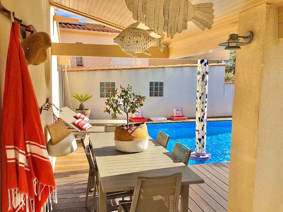 La Maison Du Bonheur F5 Jardin Et Piscine Narbona Exterior foto